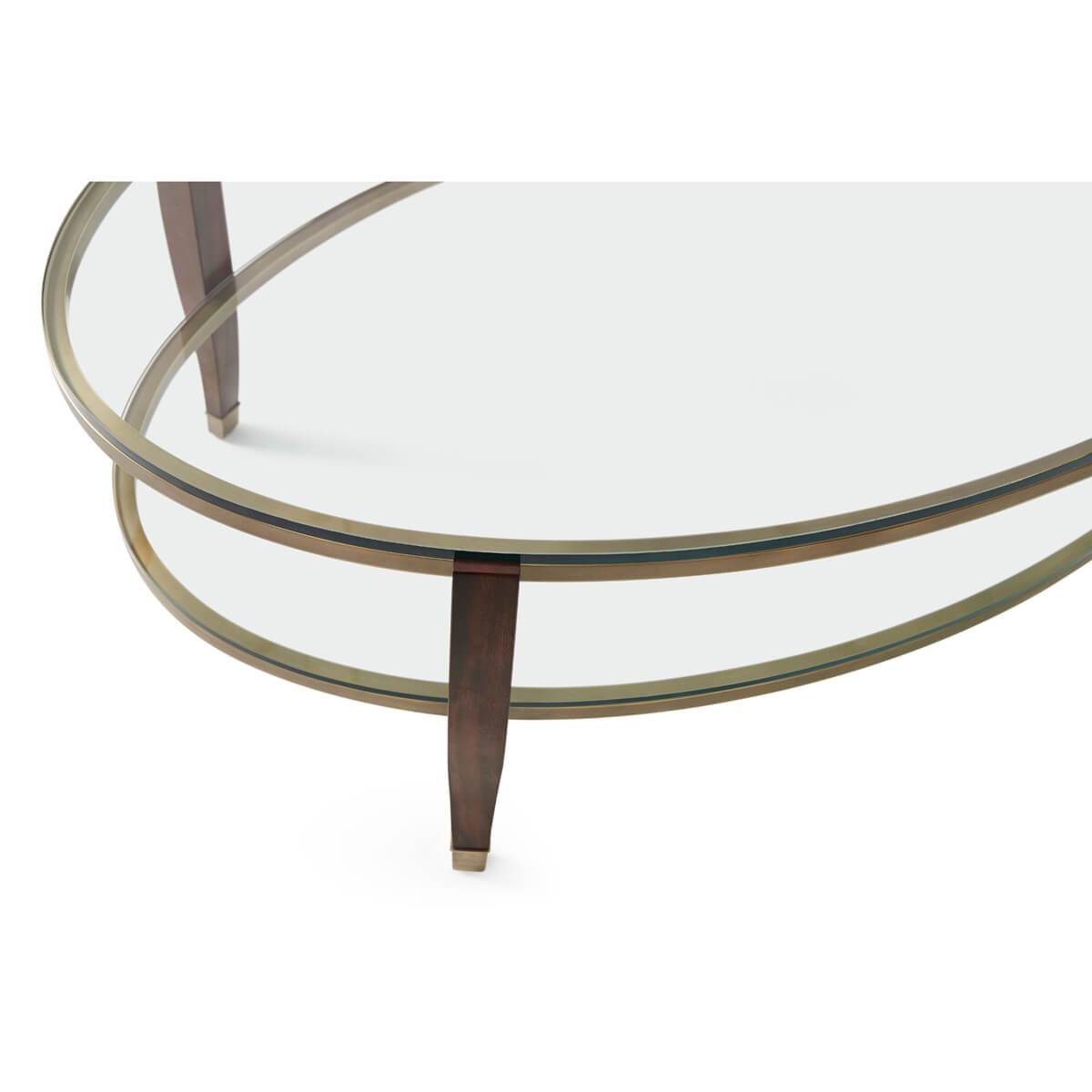 Art Deco Oval Coffee Table - English Georgian America