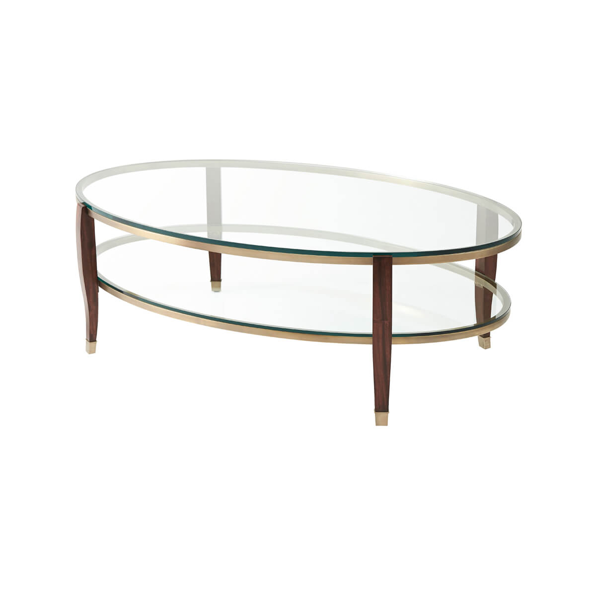 Art Deco Oval Coffee Table - English Georgian America