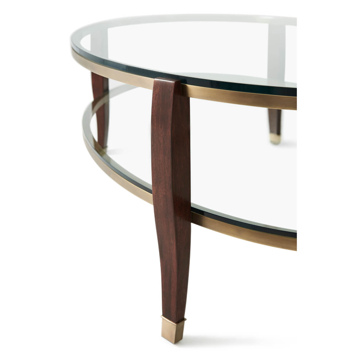 Art Deco Oval Coffee Table - English Georgian America