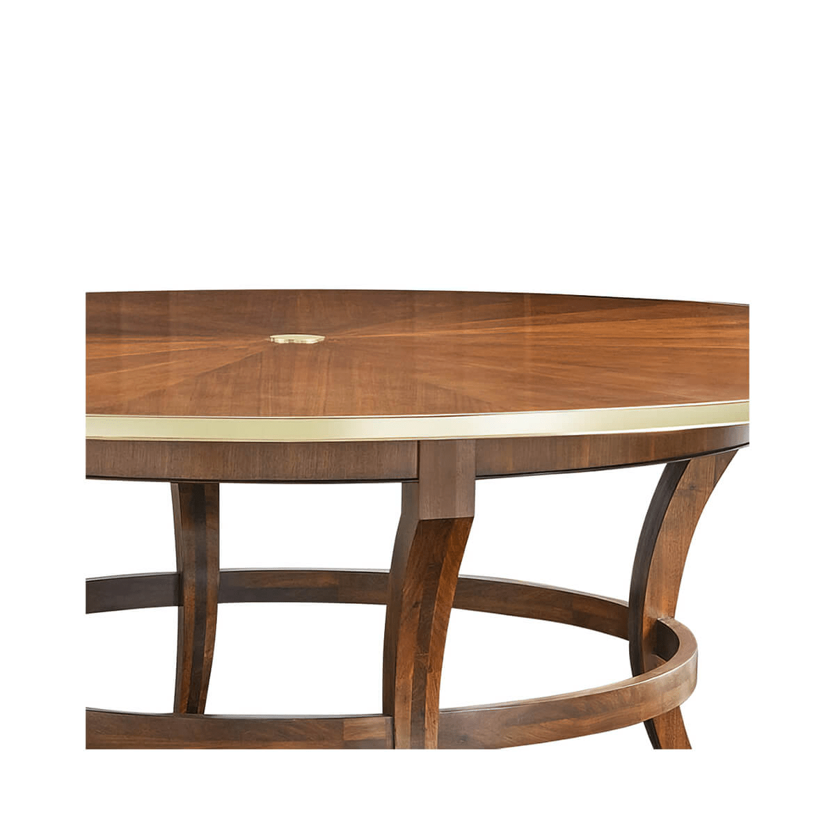 Art Deco Round Dining Table - Walnut - English Georgian America