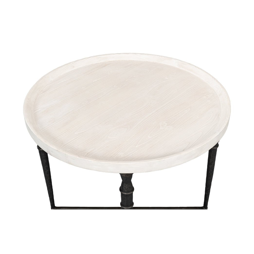 Art Deco Round End Table - English Georgian America