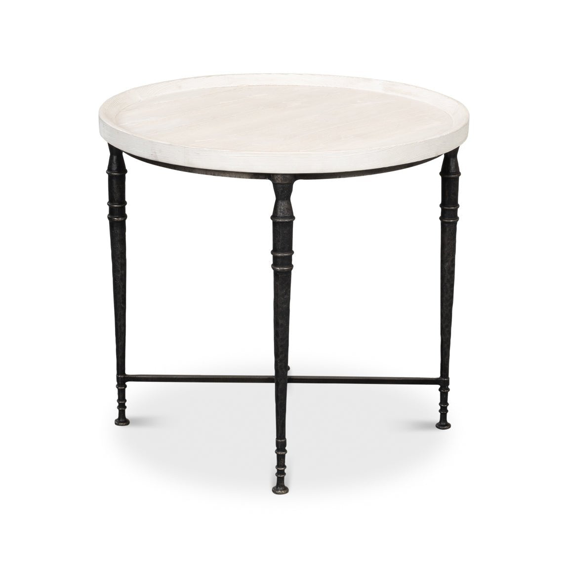 Art Deco Round End Table - English Georgian America
