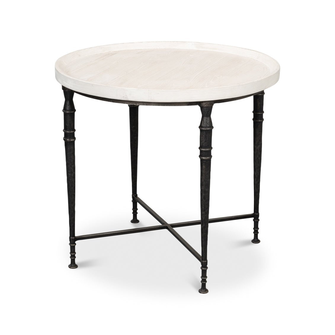 Art Deco Round End Table - English Georgian America