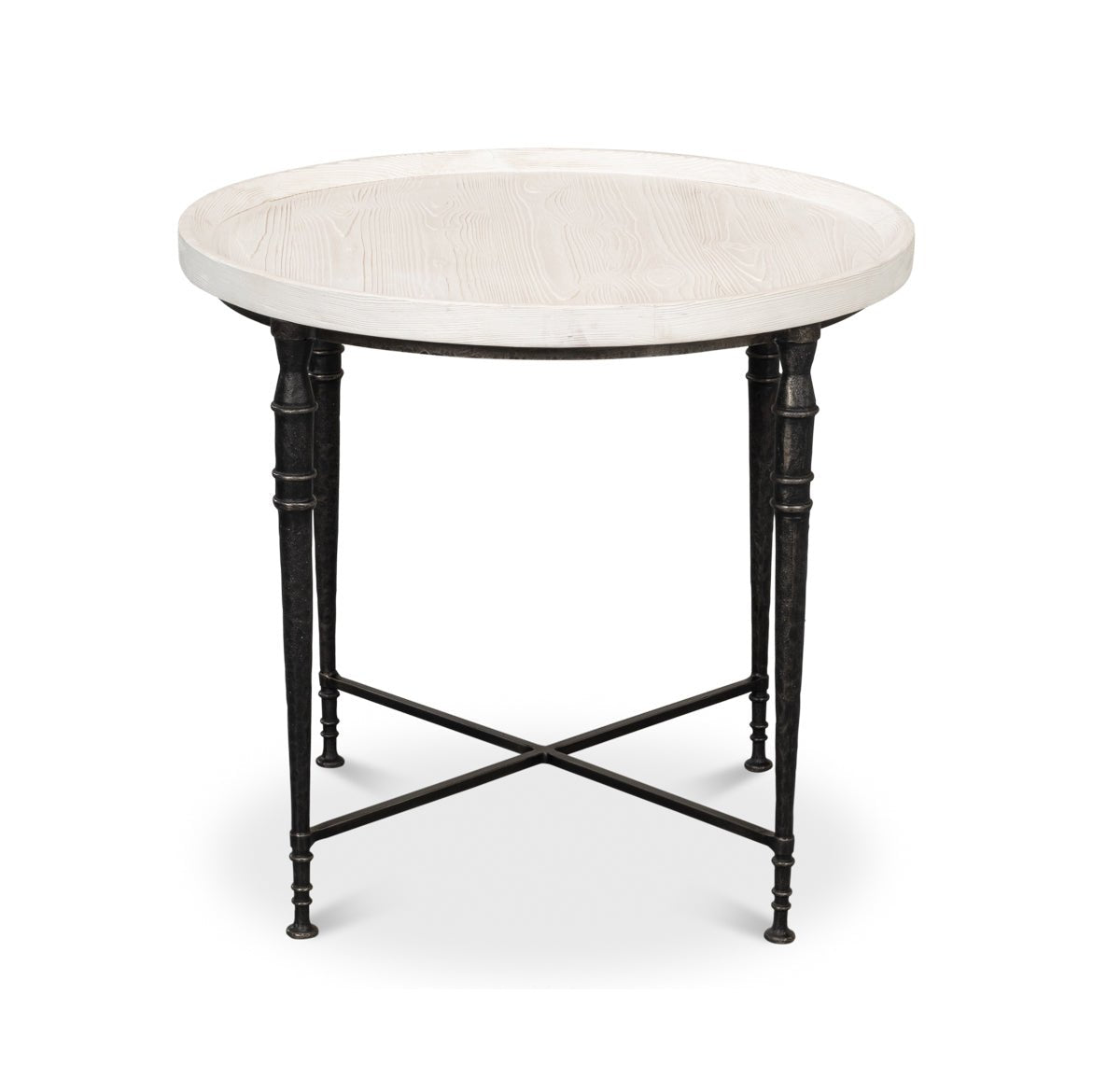Art Deco Round End Table - English Georgian America