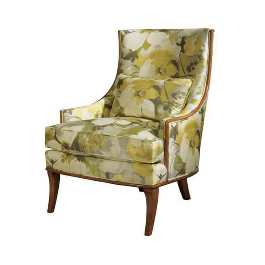 Art Deco Scoop Back Armchair - English Georgian America