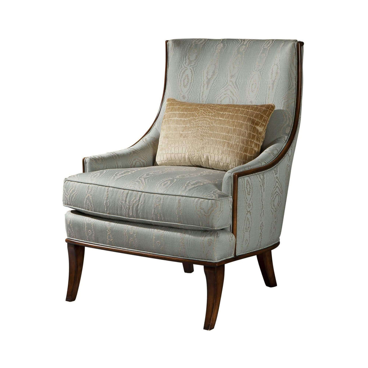 Art Deco Scoop Back Armchair - English Georgian America