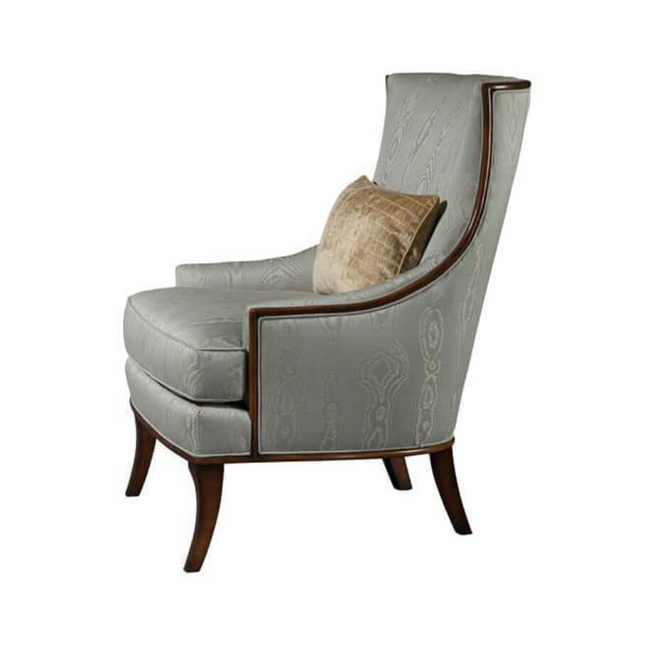 Art Deco Scoop Back Armchair - English Georgian America