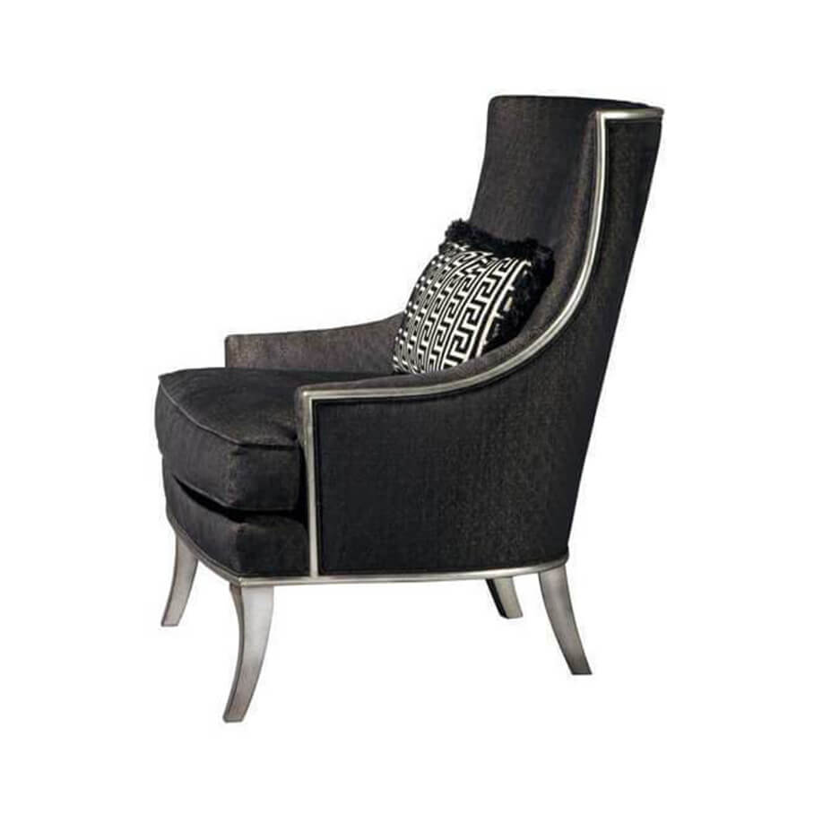 Art Deco Scoop Back Armchair - English Georgian America