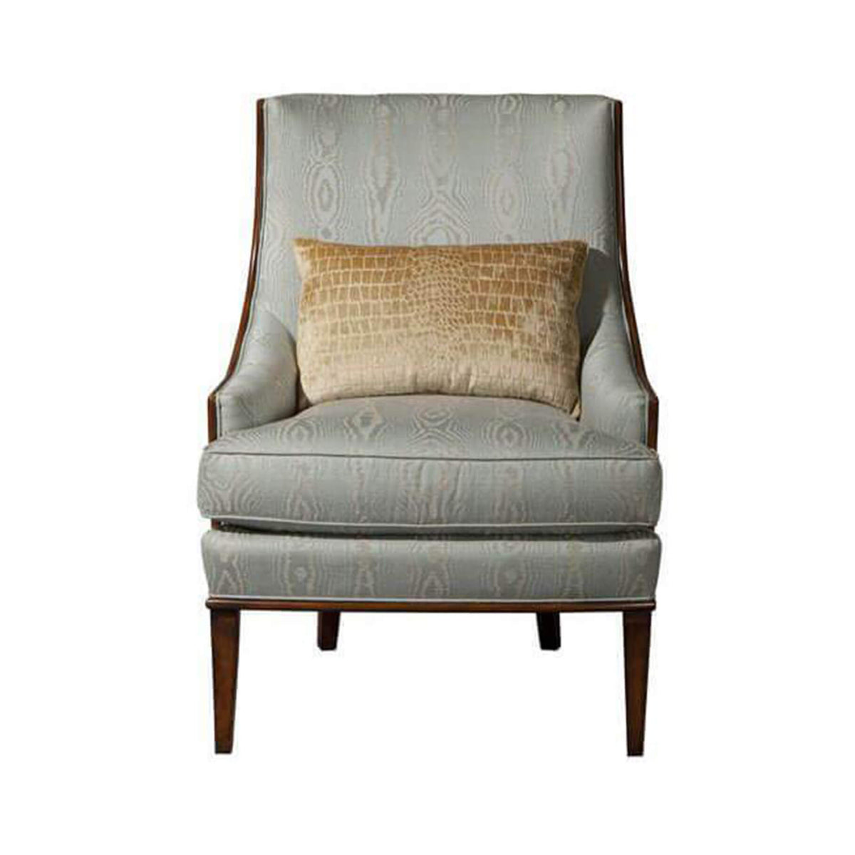 Art Deco Scoop Back Armchair - English Georgian America
