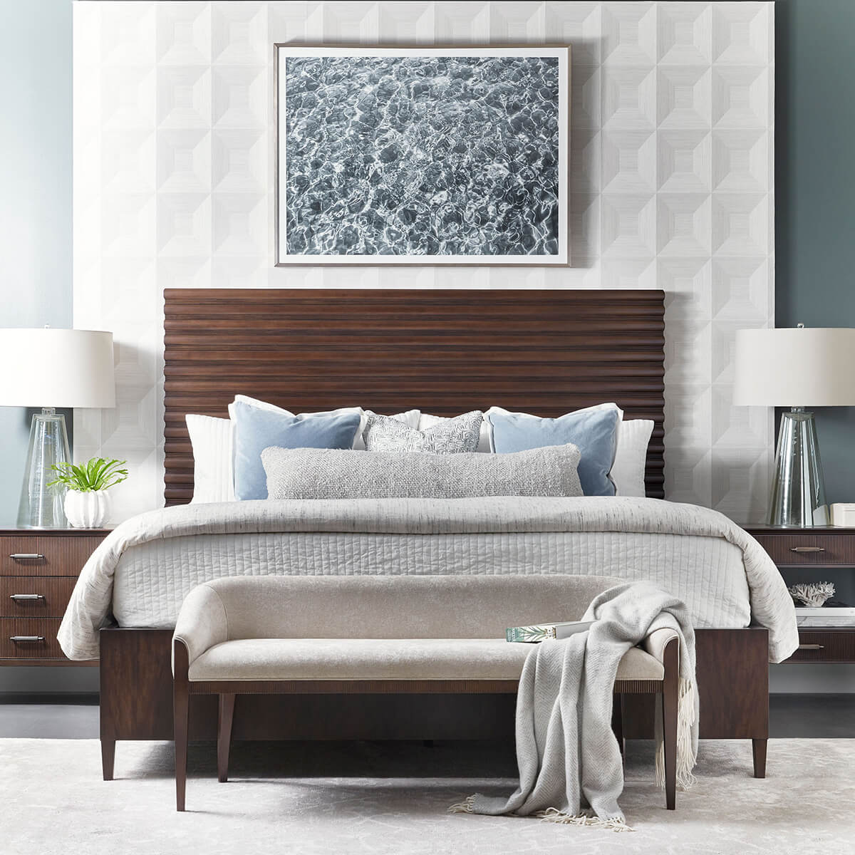 Art Deco Style Bench - English Georgian America