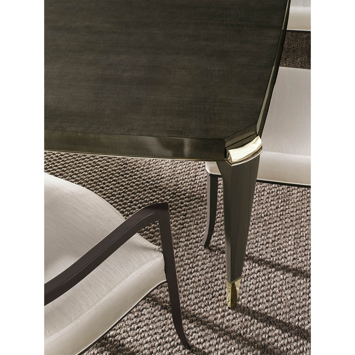 Art Deco Style Extendable Dining Table - English Georgian America