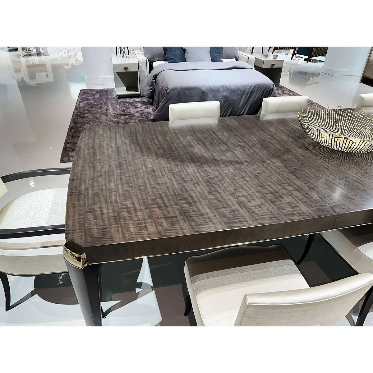 Art Deco Style Extendable Dining Table - English Georgian America