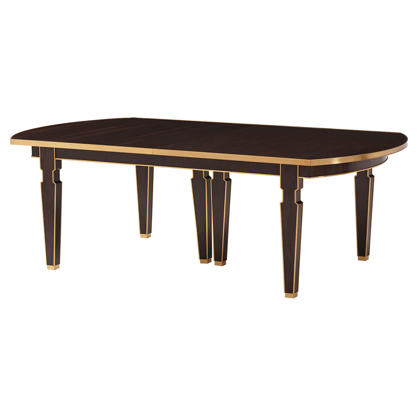 Art Deco Style Extension Dining Table - English Georgian America