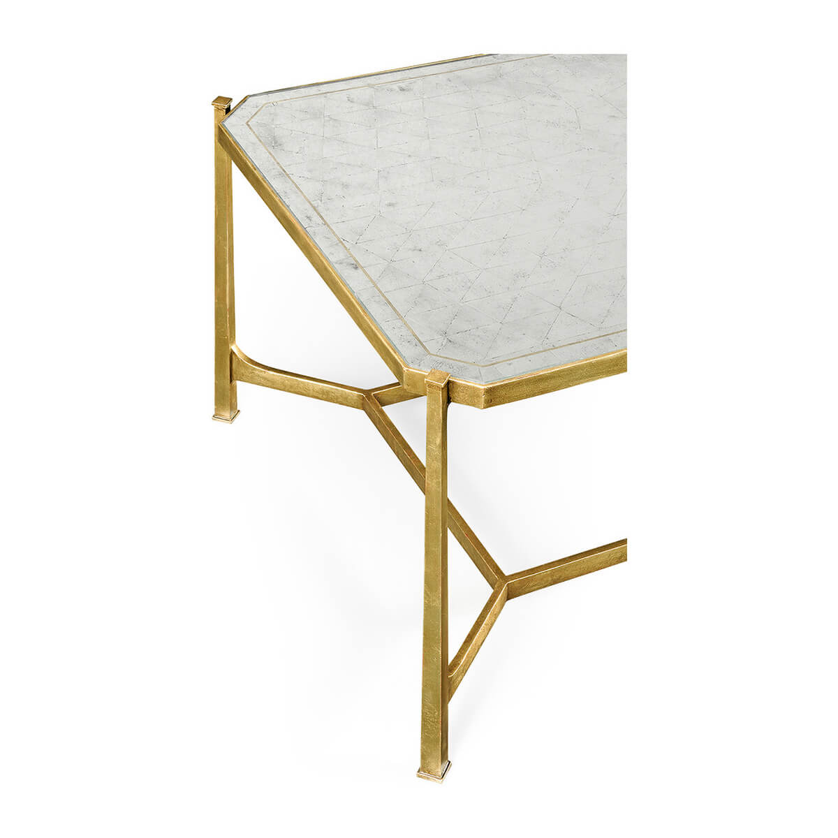 Art Deco Style Gilt Cocktail Table - English Georgian America