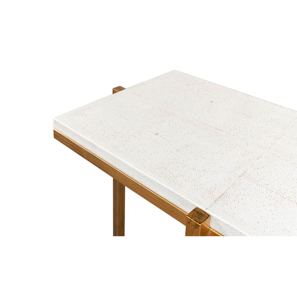 Art Deco Style Leather Top Console - English Georgian America