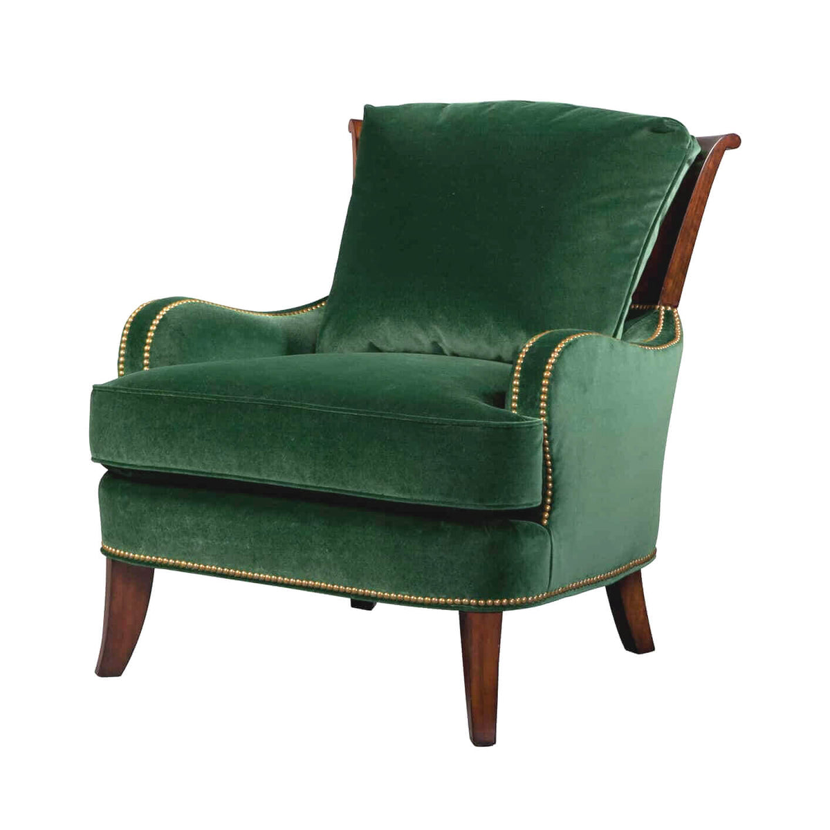 Art Deco Style Overscroll Armchair - English Georgian America