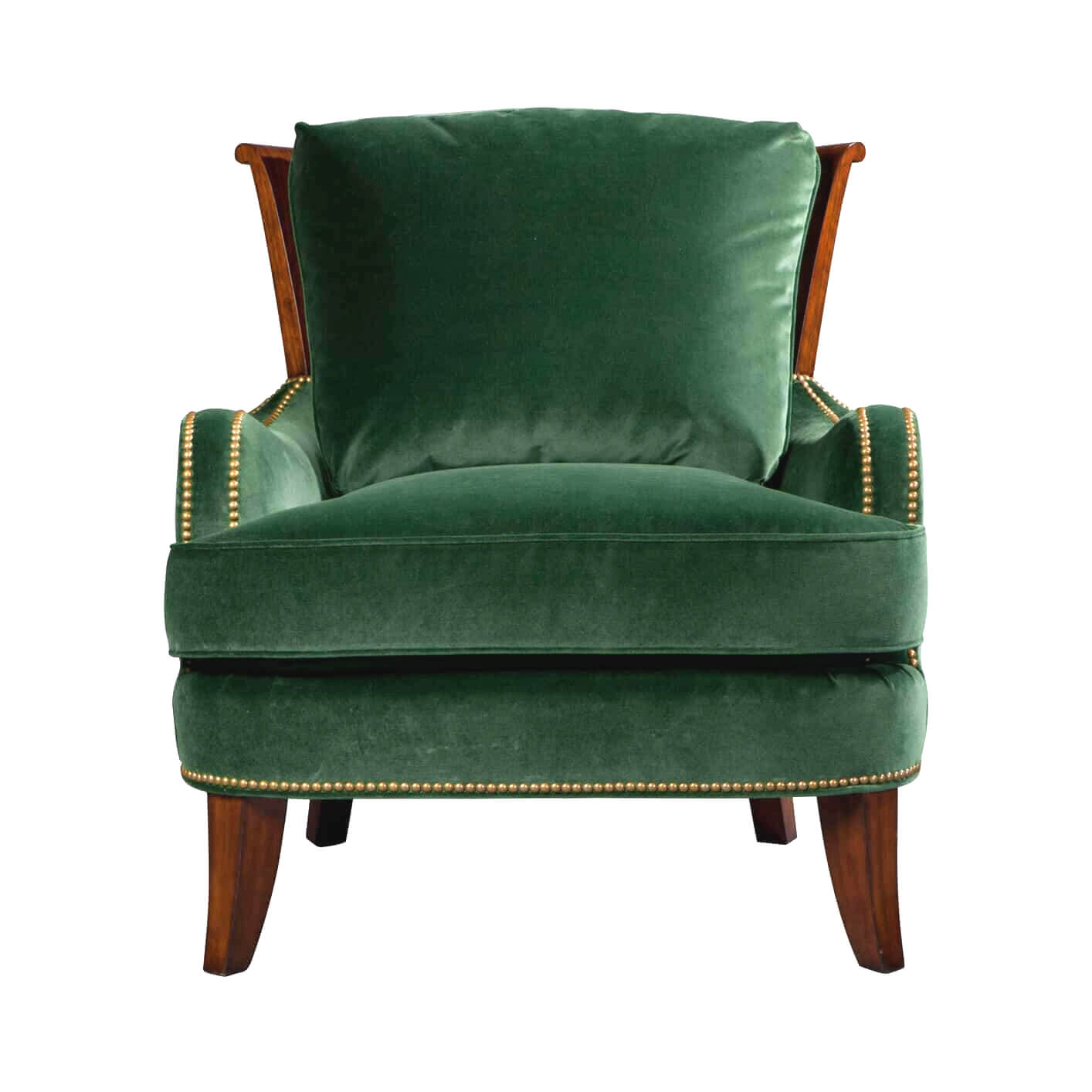 Art Deco Style Overscroll Armchair - English Georgian America