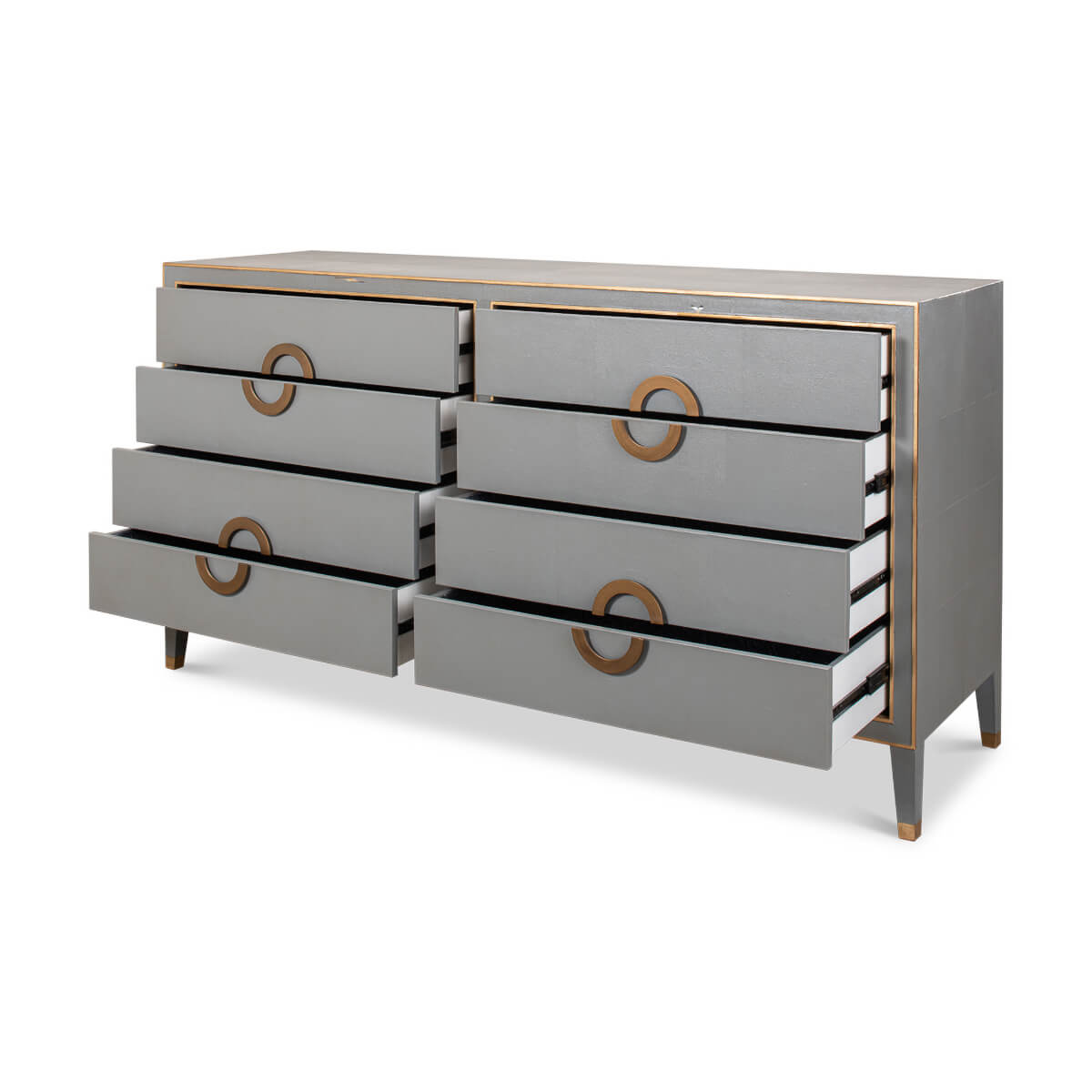 Art Deco Style Shagreen Dresser - English Georgian America