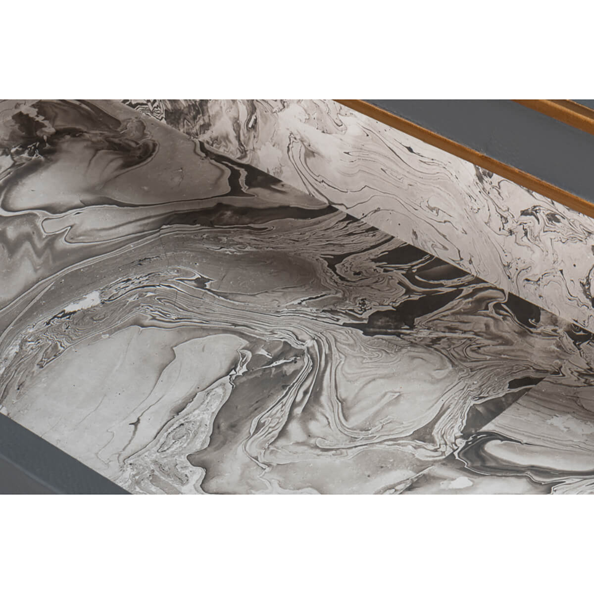 Art Deco Style Shagreen Dresser in Pewter Grey - English Georgian America