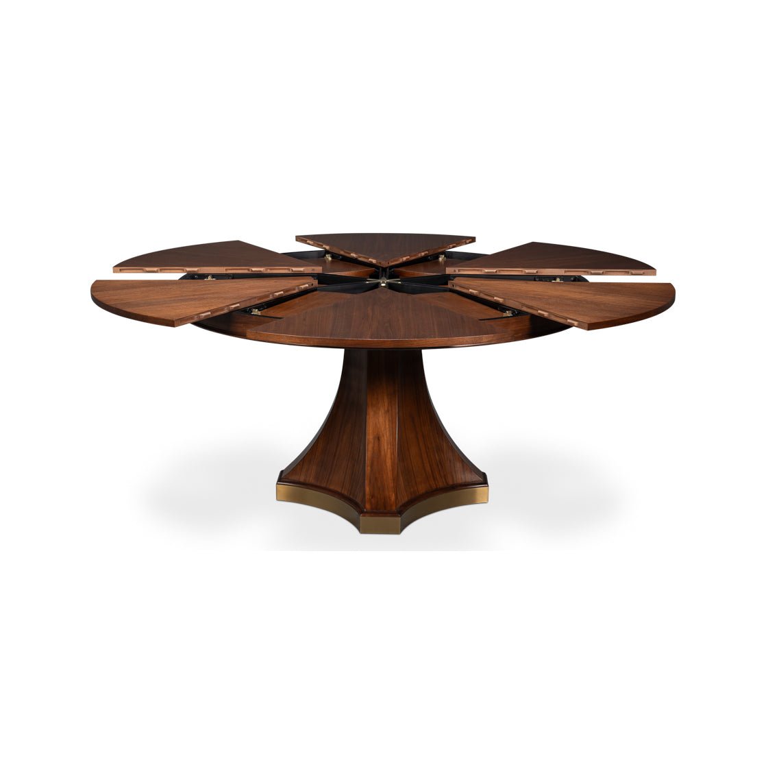 Art Deco Style Walnut Jupe Dining Table - English Georgian America