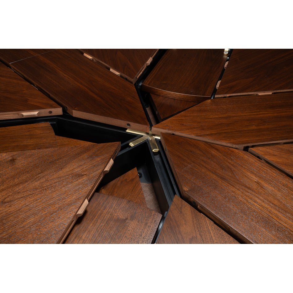 Art Deco Style Walnut Jupe Dining Table - English Georgian America