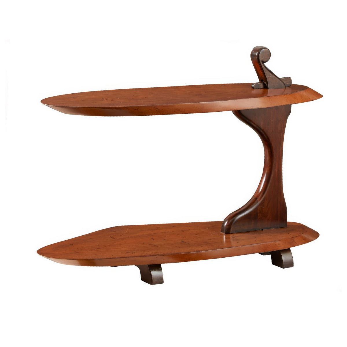 Art Deco Sycamore Accent Table - English Georgian America