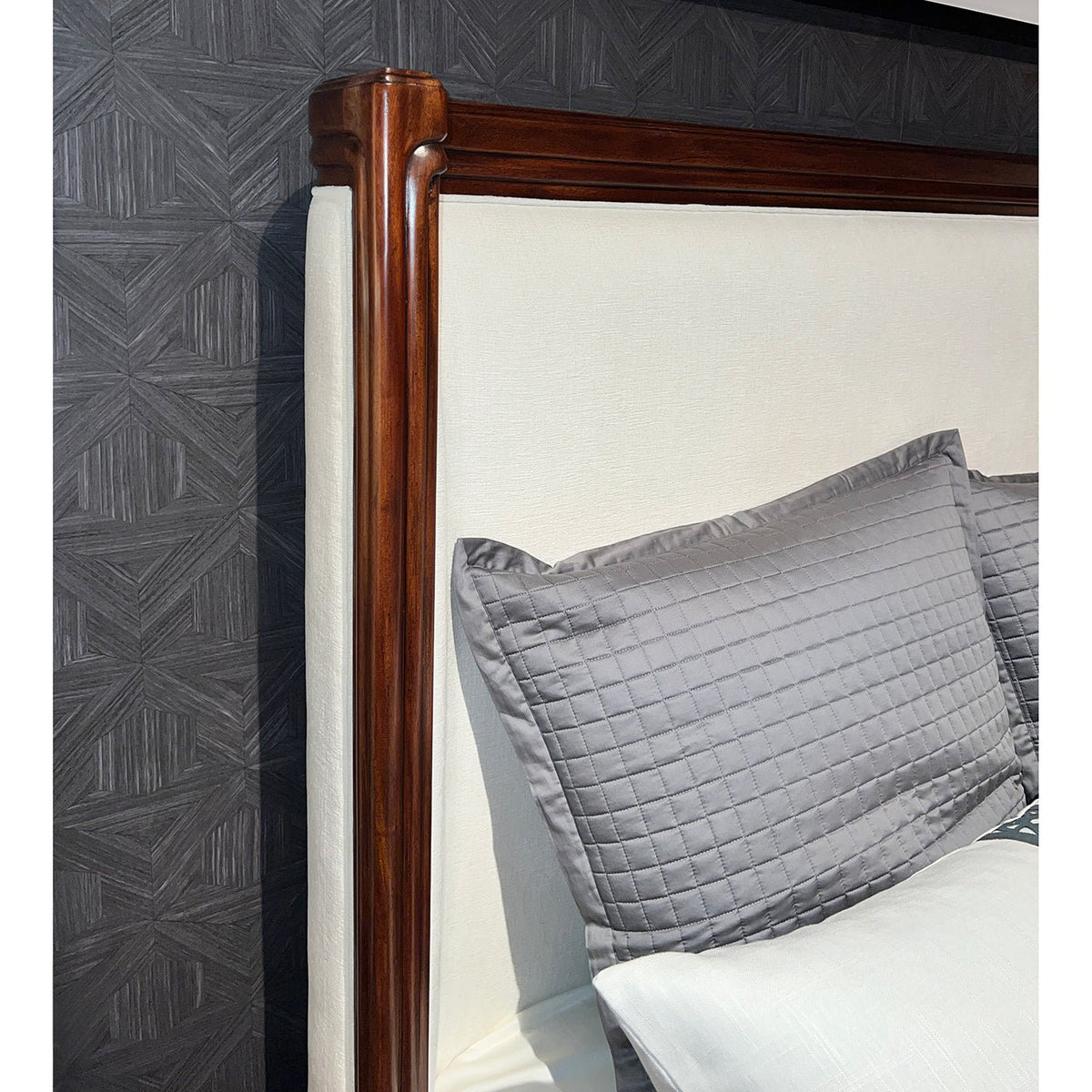 Art Deco Upholstered Bed - English Georgian America