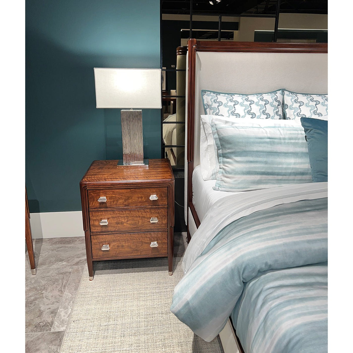 Art Deco Upholstered Bed - English Georgian America