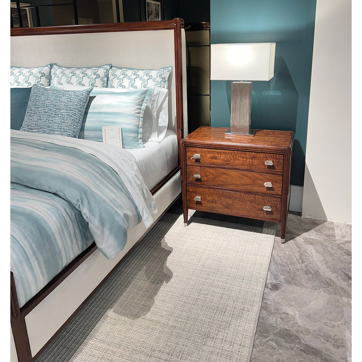 Art Deco Upholstered Bed - English Georgian America