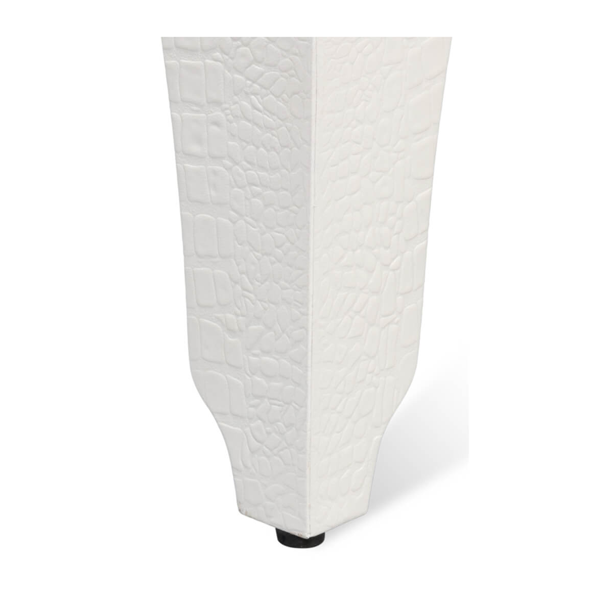 Art Deco White Crocodile Stool - English Georgian America