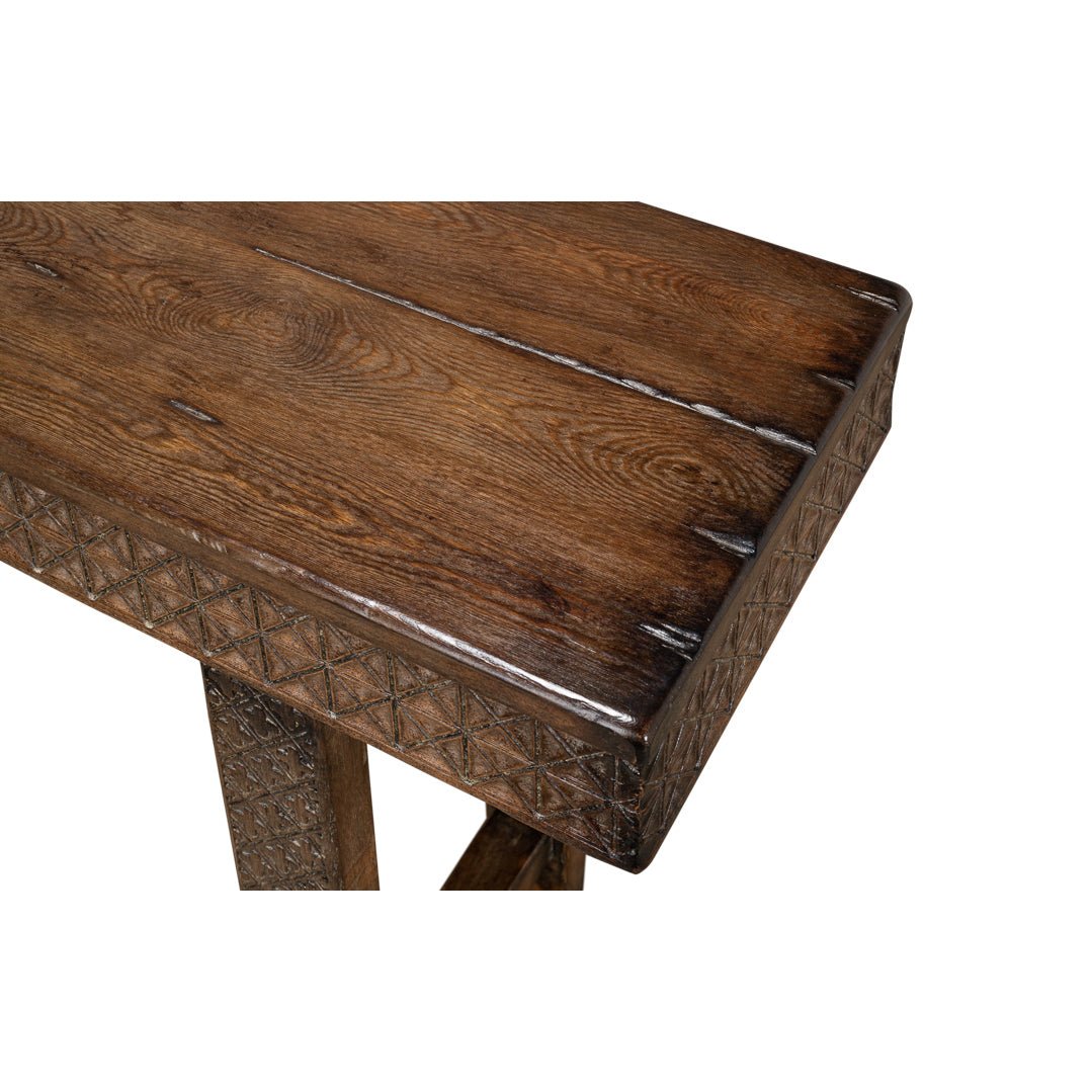 Artisan Carved Console Table - English Georgian America