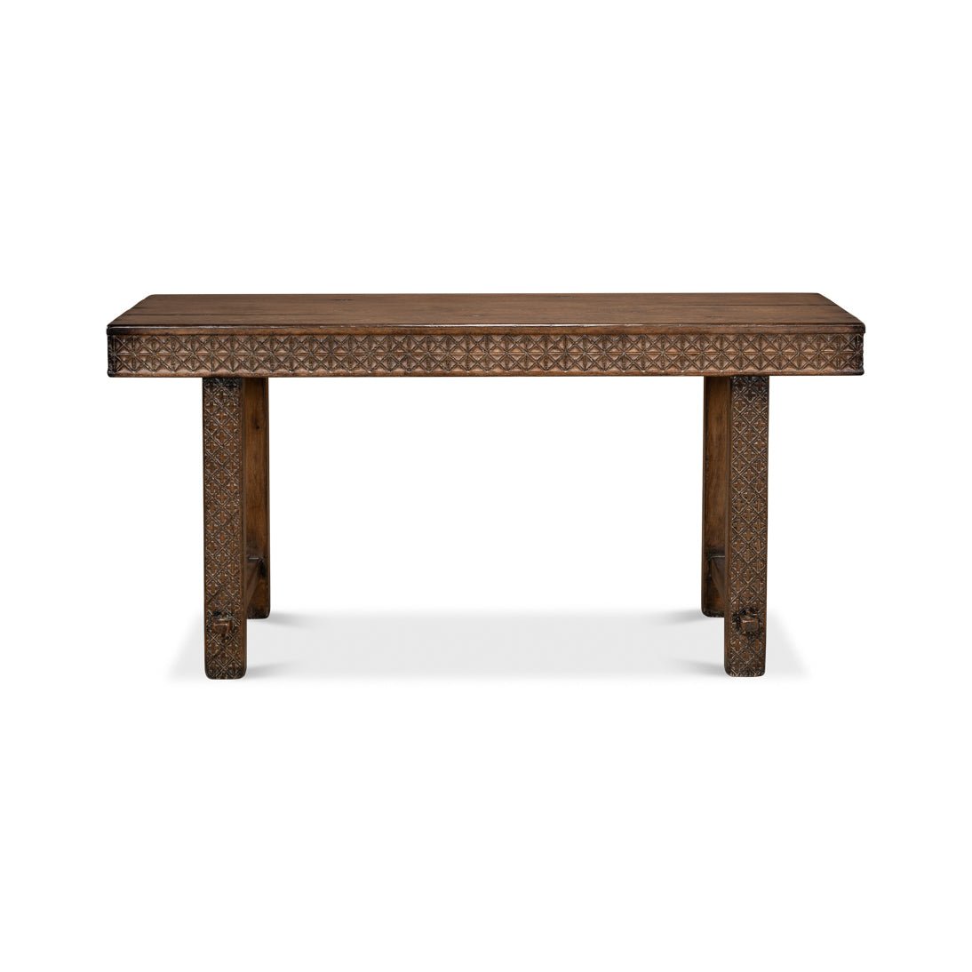 Artisan Carved Console Table - English Georgian America
