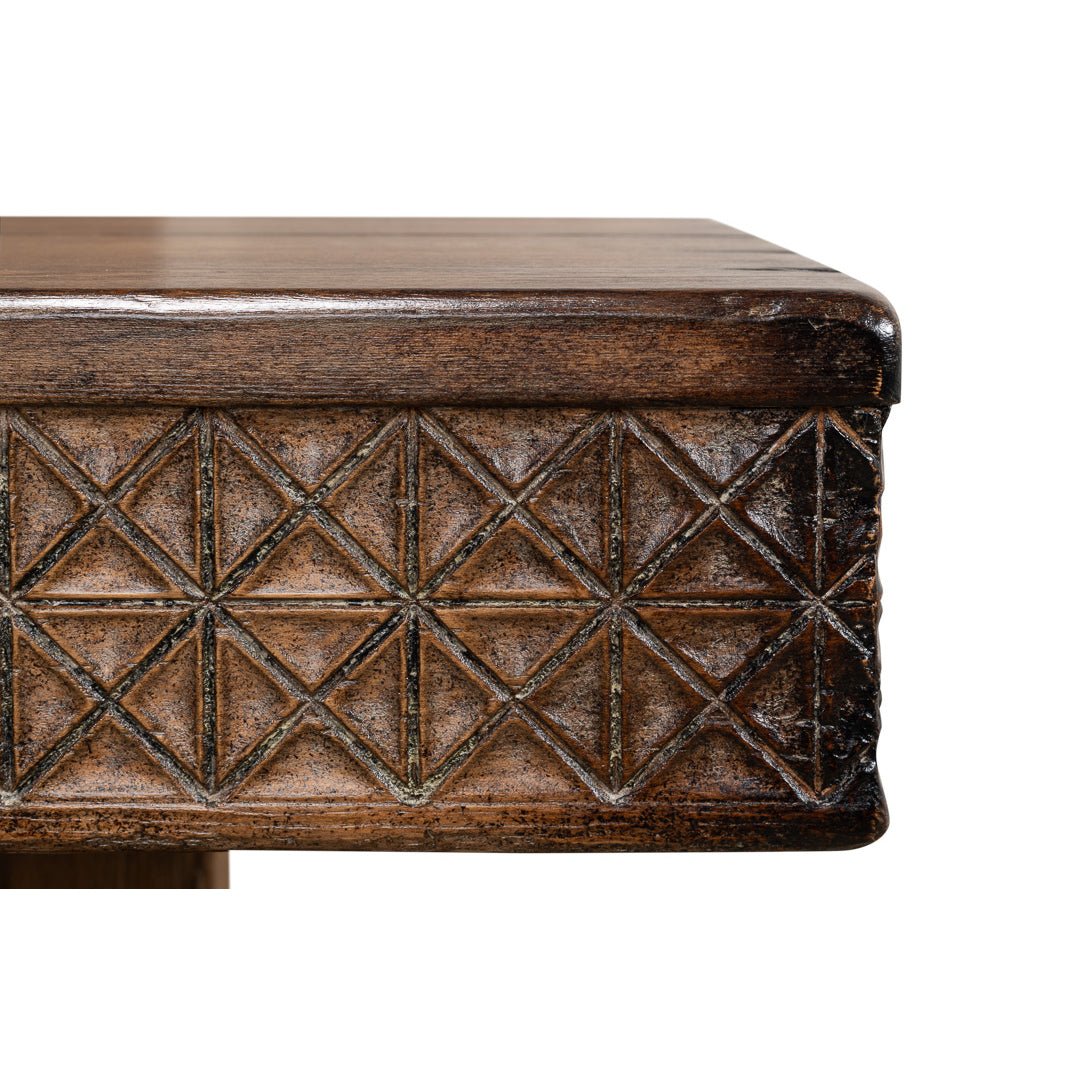 Artisan Carved Console Table - English Georgian America