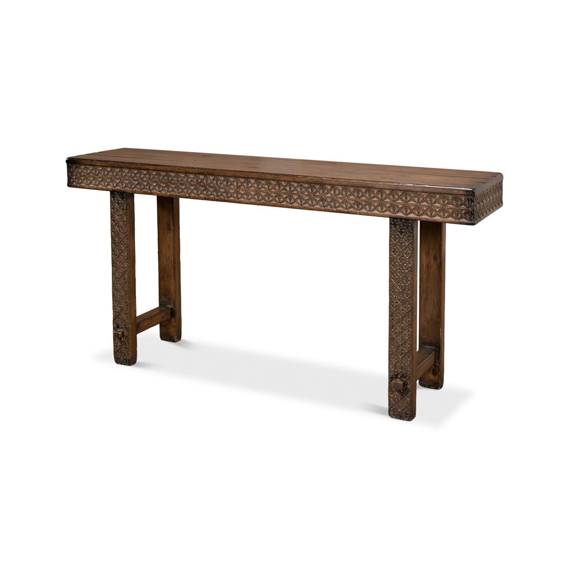 Artisan Carved Console Table - English Georgian America