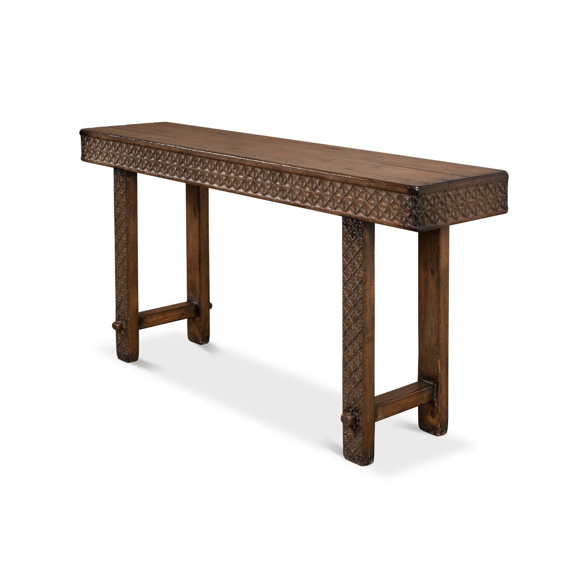 Artisan Carved Console Table - English Georgian America