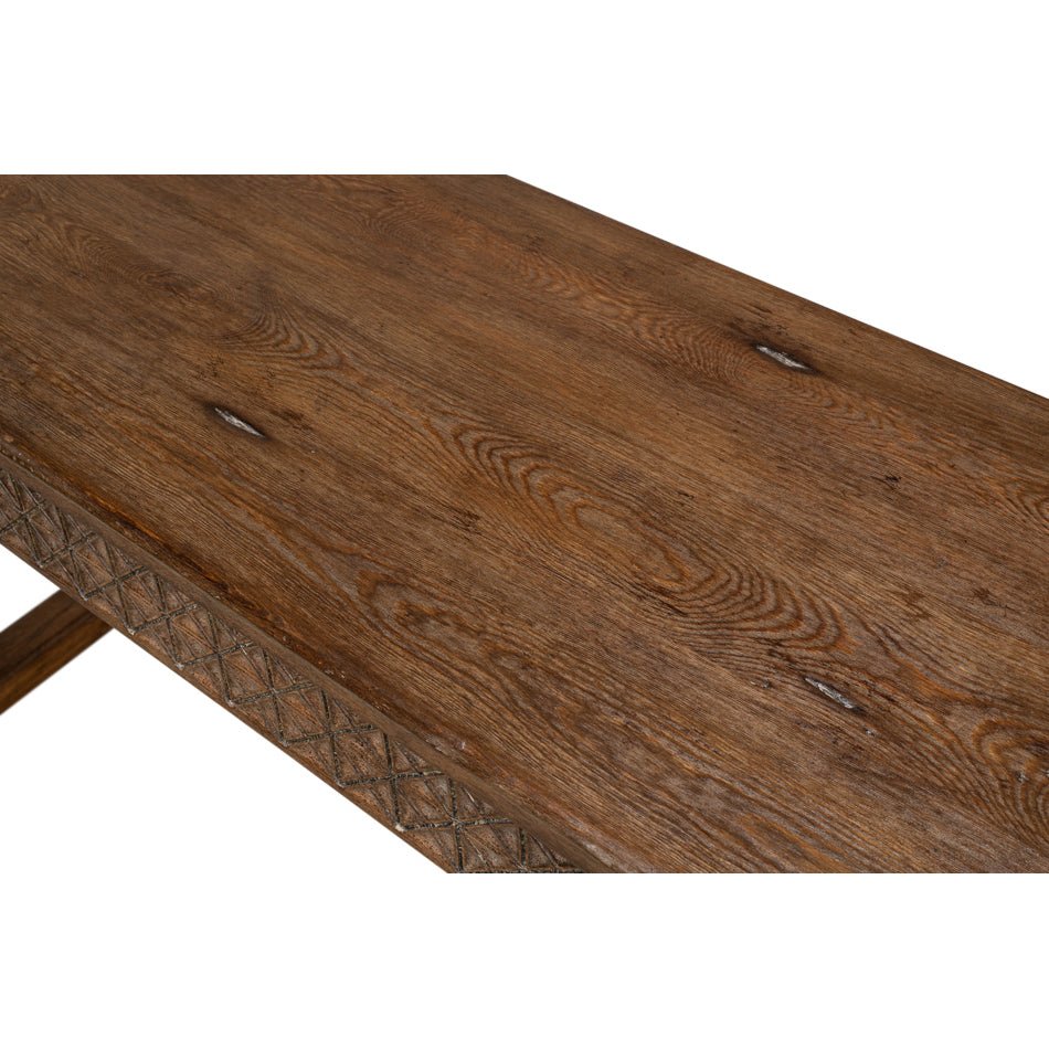 Artisan Carved Console Table - English Georgian America