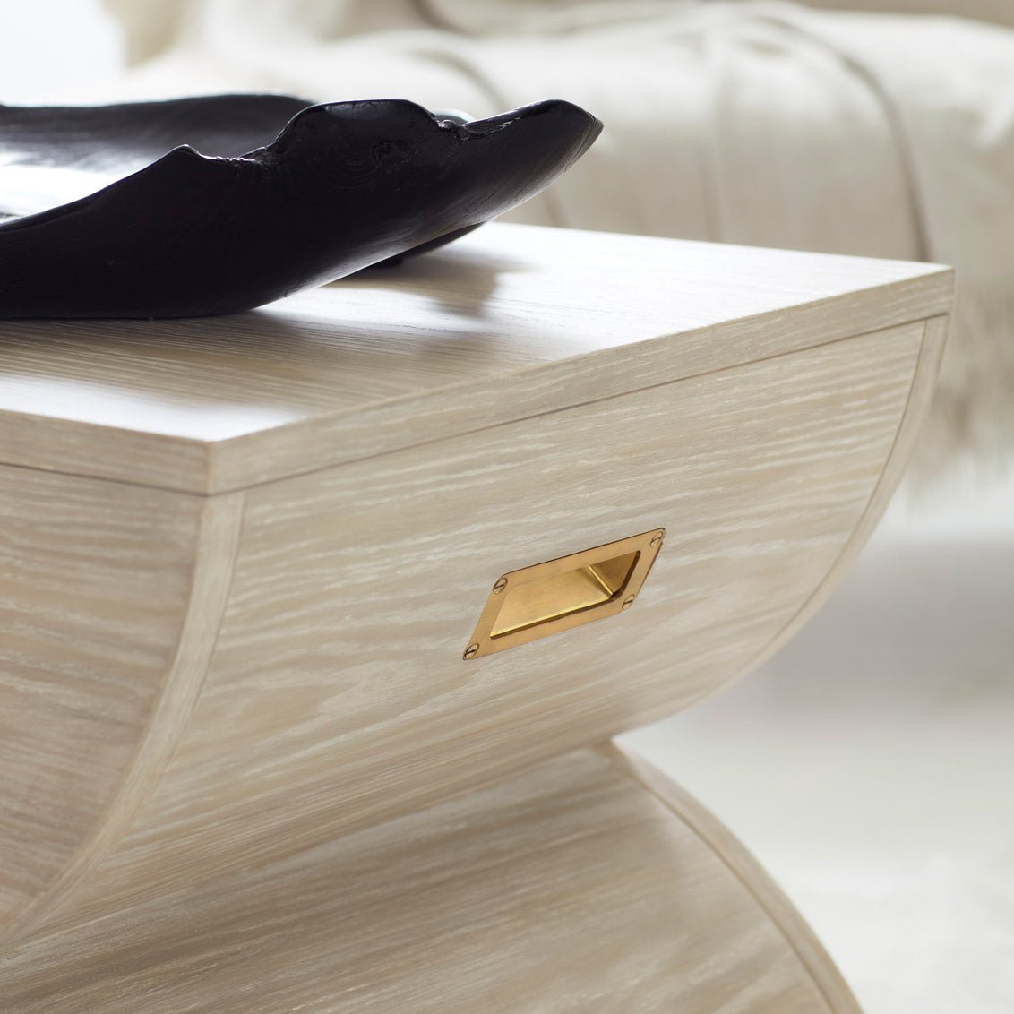 Ashe Wood Geometric Accent Table - English Georgian America