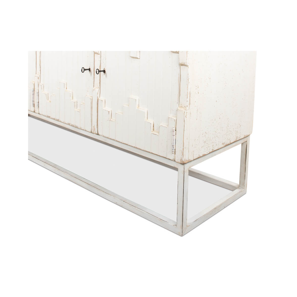 Aztec Whitewash Sideboard - English Georgian America