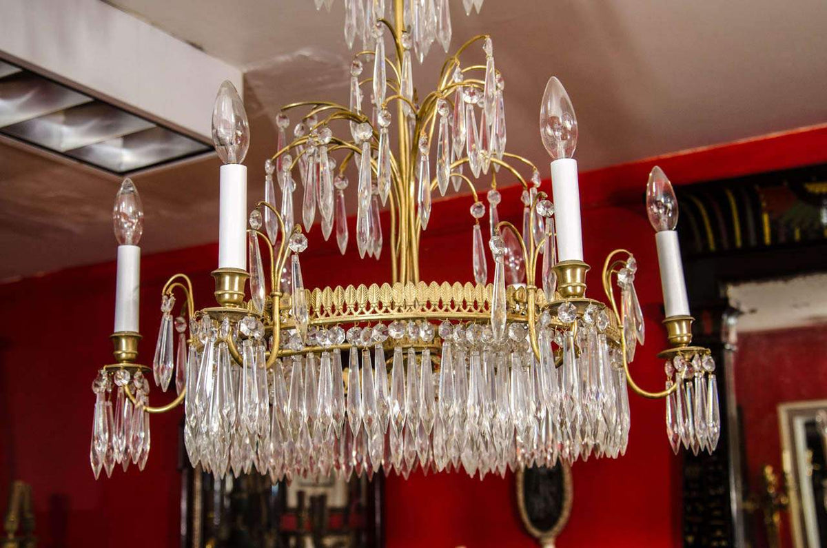 Baltic Six Light Chandelier - English Georgian America
