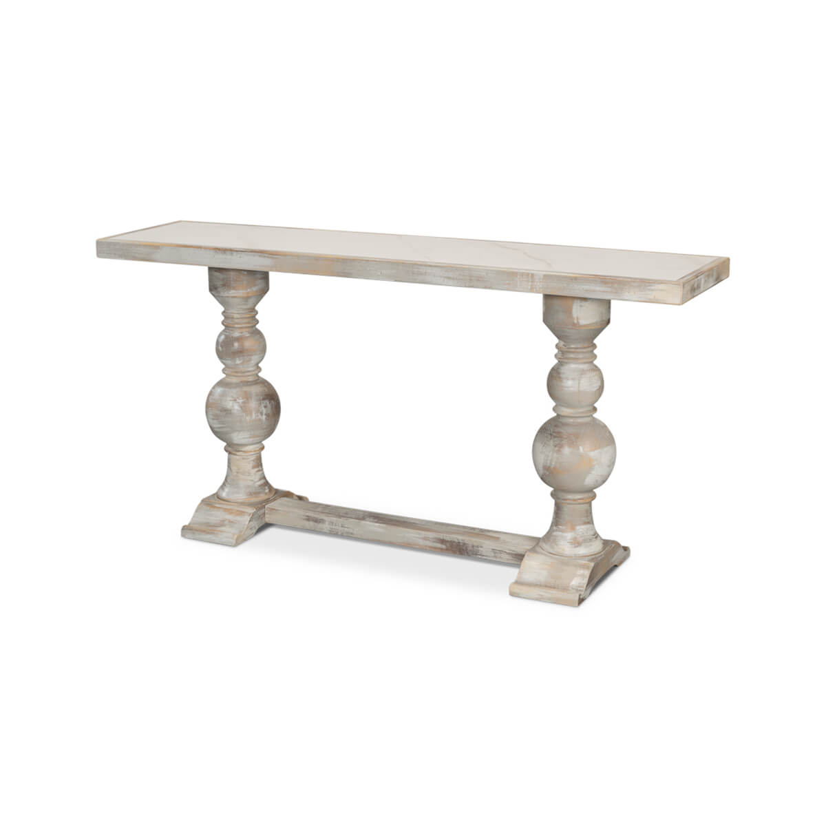 Baroque Style Painted Console Table - English Georgian America