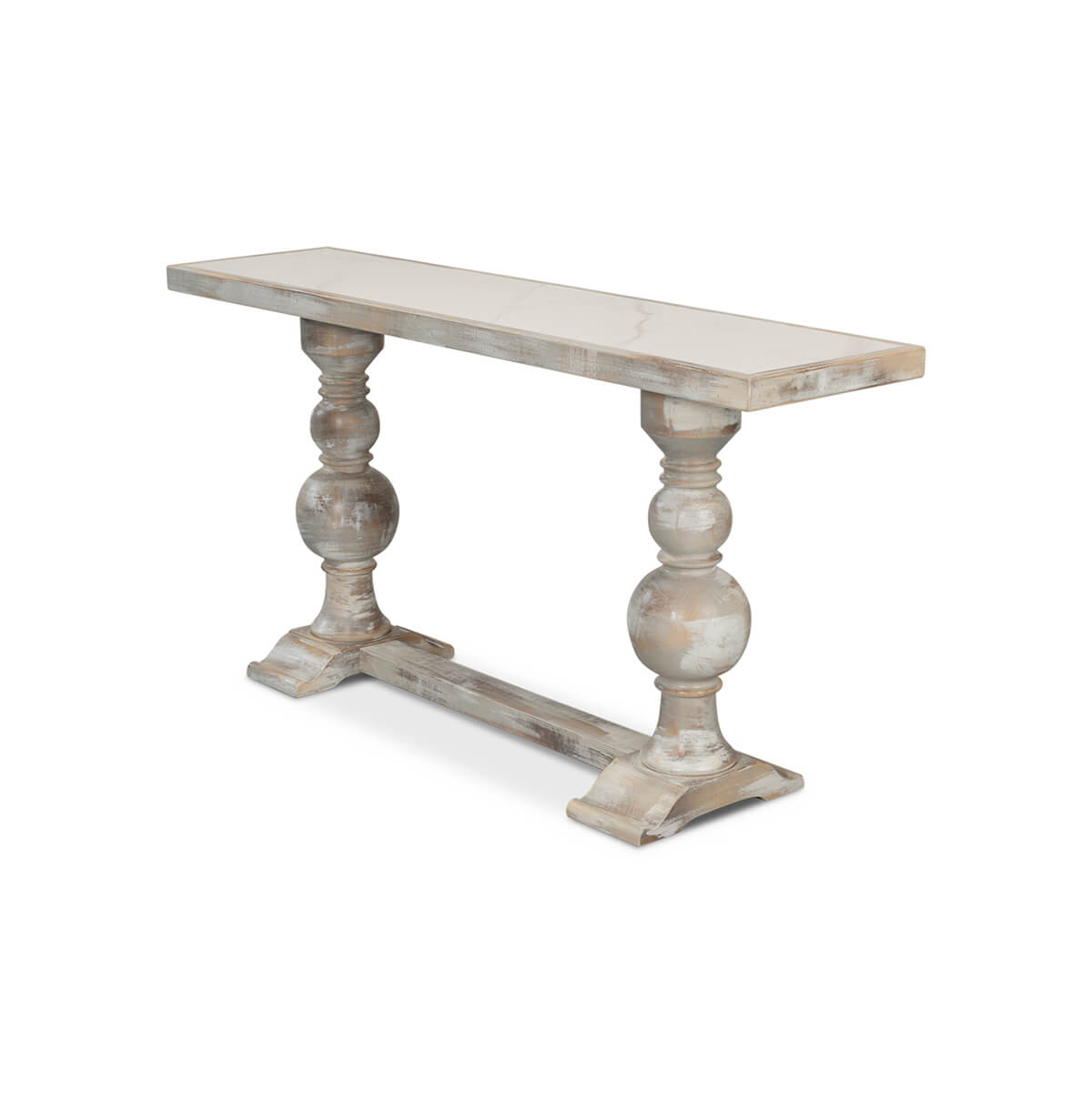 Baroque Style Painted Console Table - English Georgian America