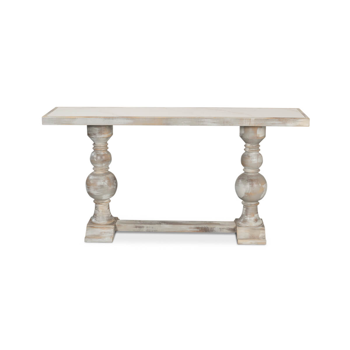 Baroque Style Painted Console Table - English Georgian America