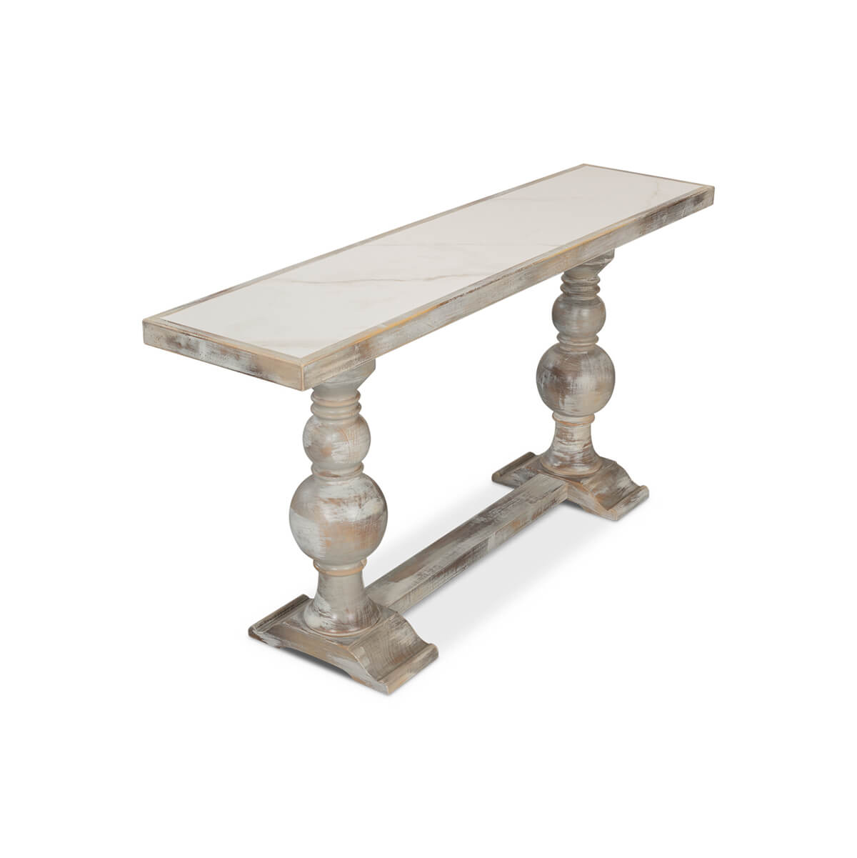 Baroque Style Painted Console Table - English Georgian America