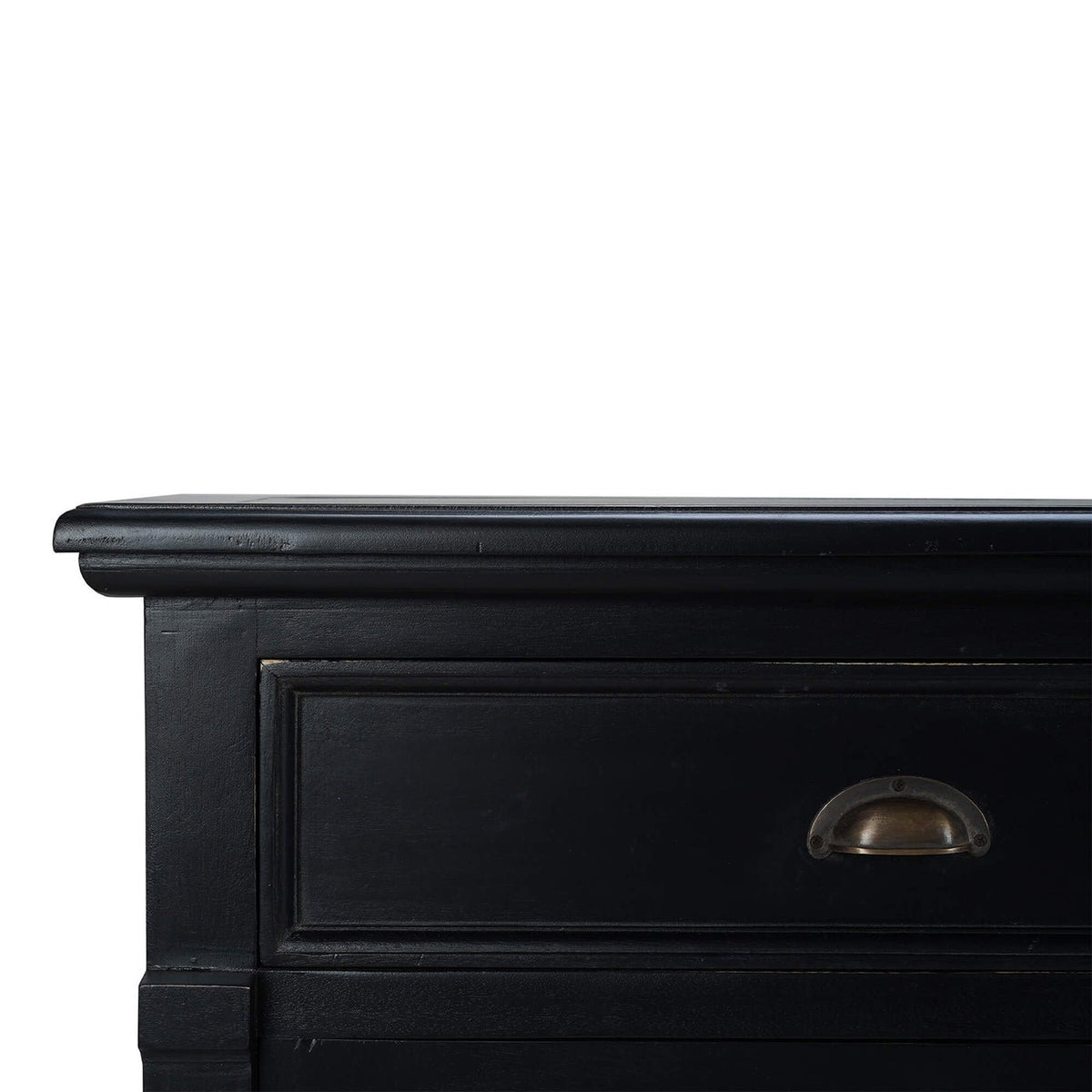 Batavia Black Rustic Country Sideboard - English Georgian America