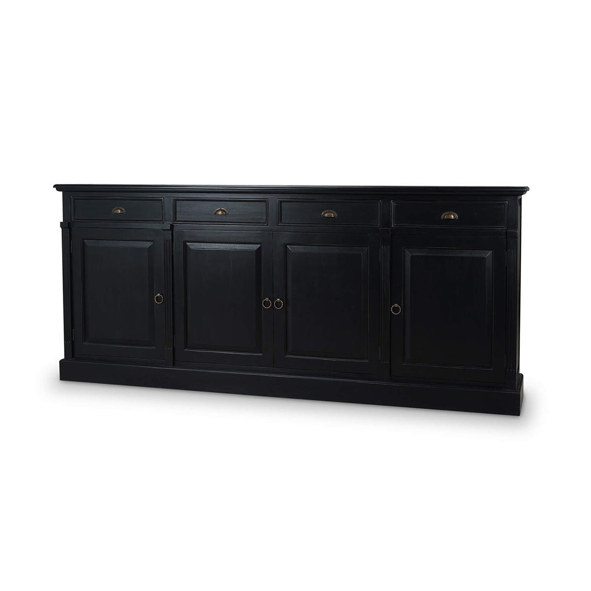 Batavia Black Rustic Country Sideboard - English Georgian America