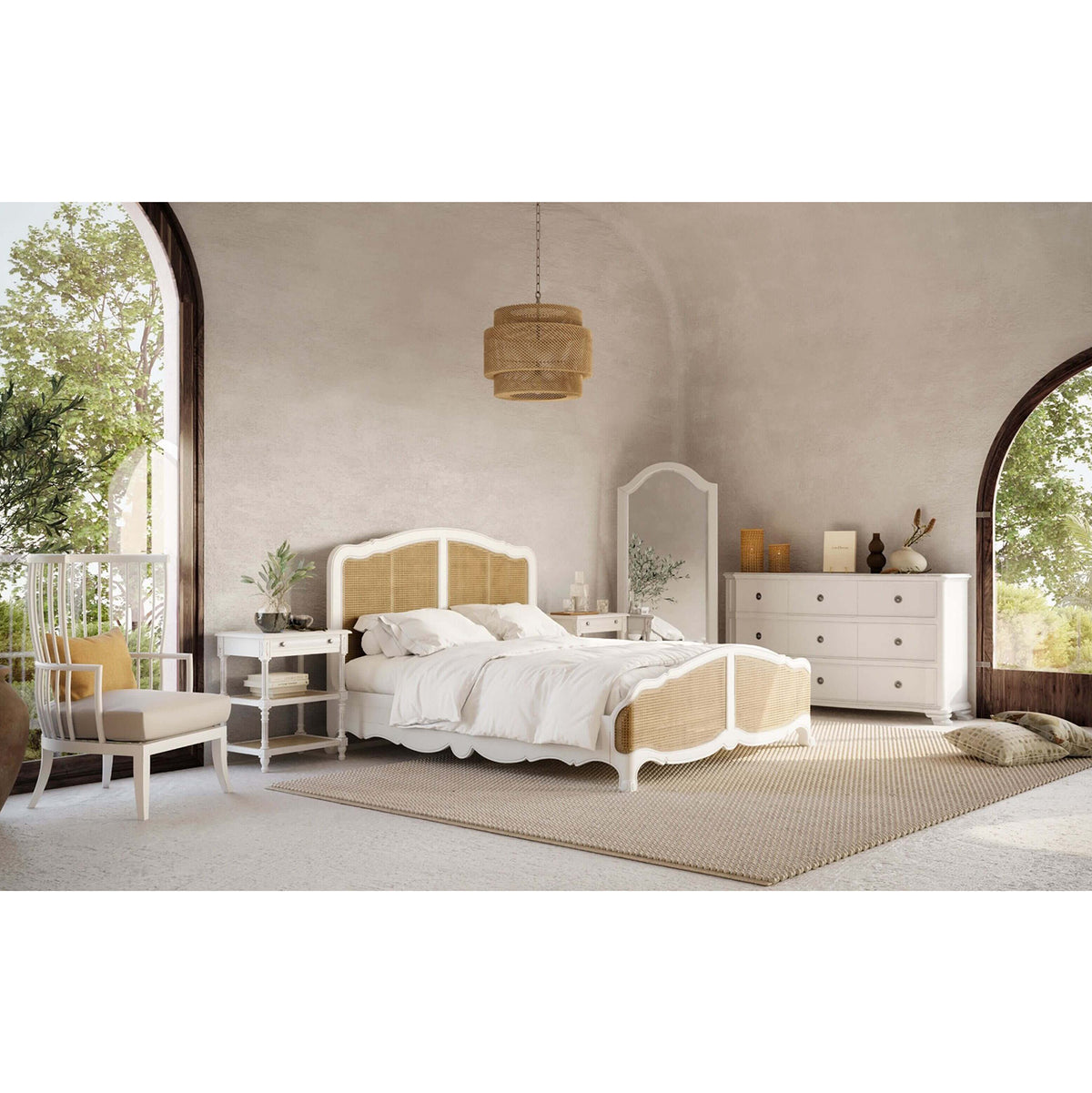 French Provincial Queen Bed