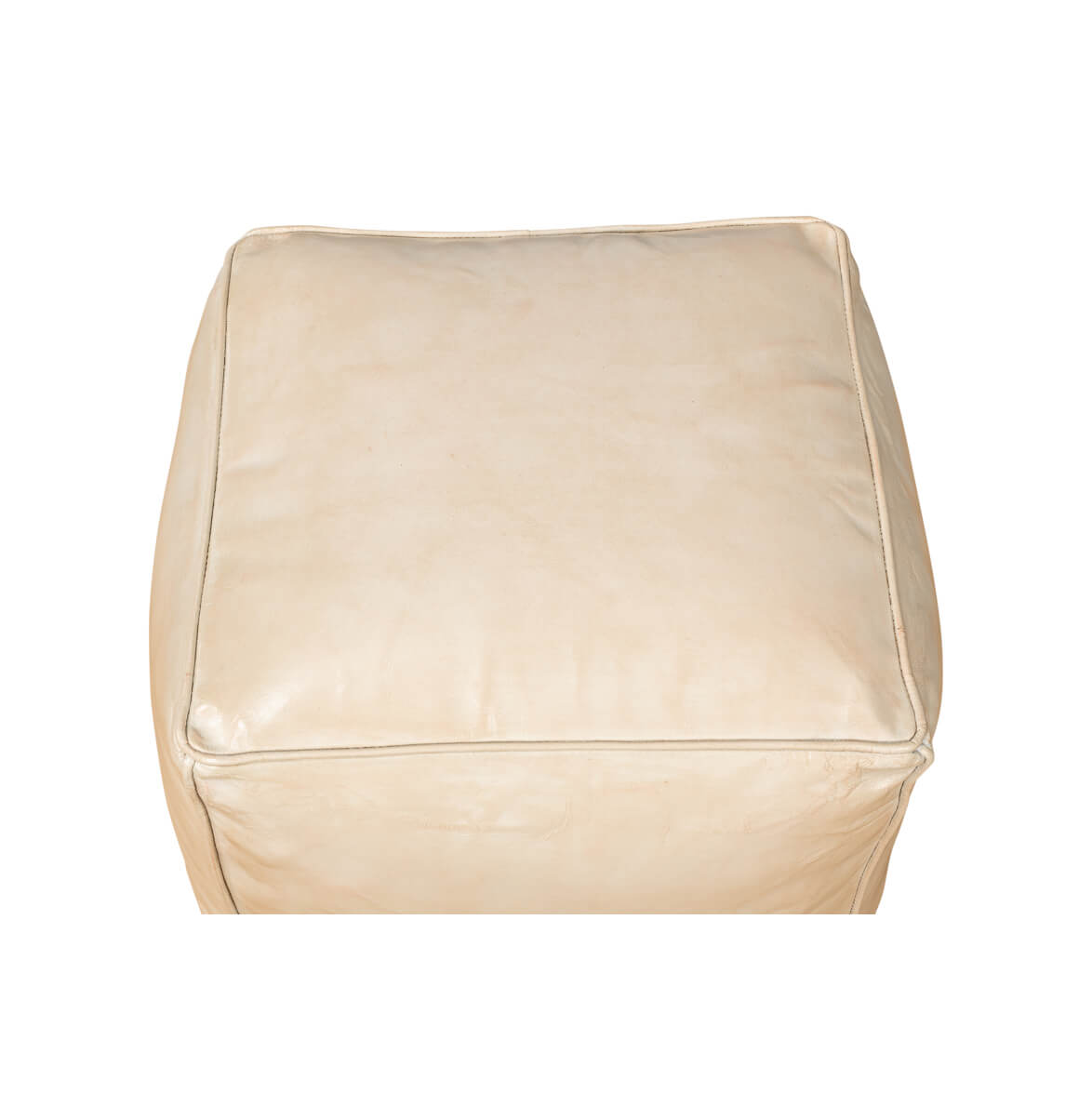 Beige Leather Cube - English Georgian America