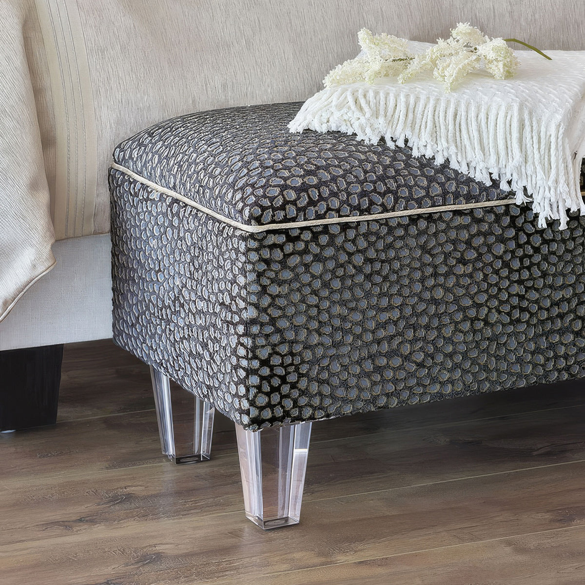 Hollywood Regency Bench