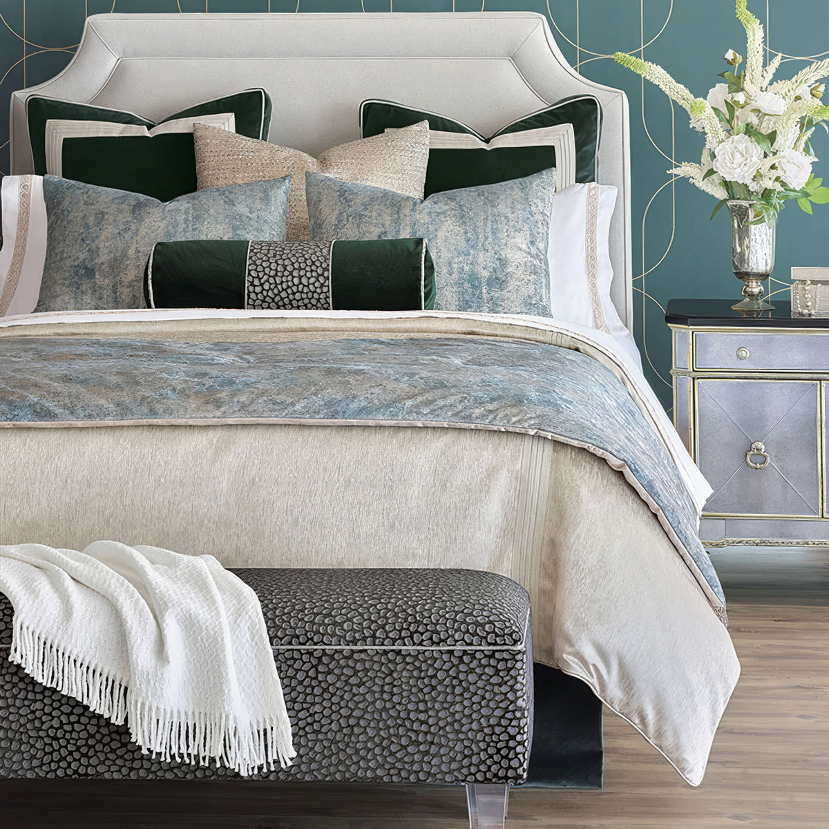 Hollywood Regency Bench