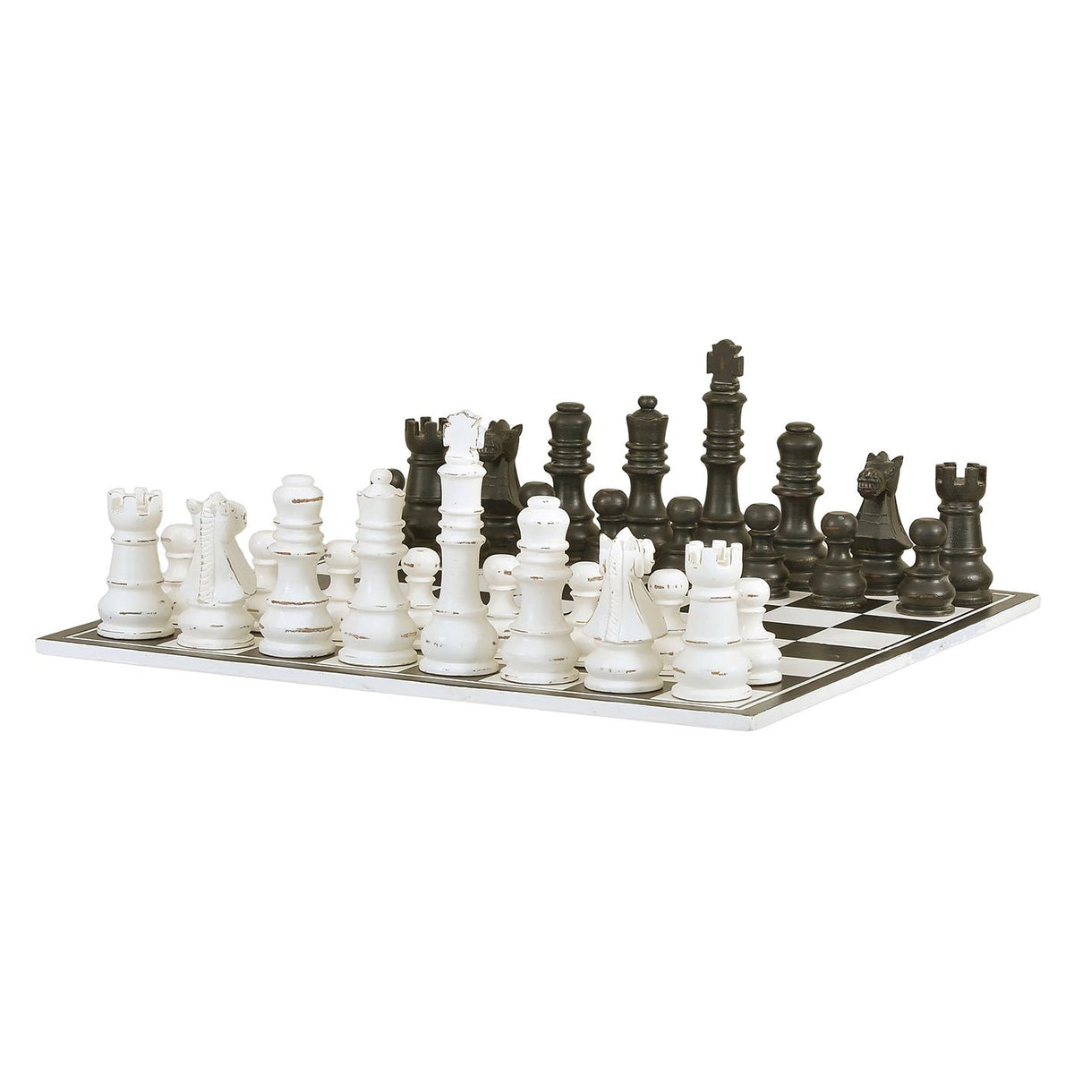 Black and White Chess Board - English Georgian America